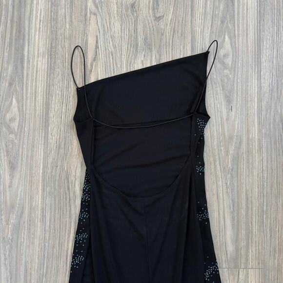 Stunning Vtg 2000s backless beaded Maxi Dress *flaw* - Picture 6 of 8